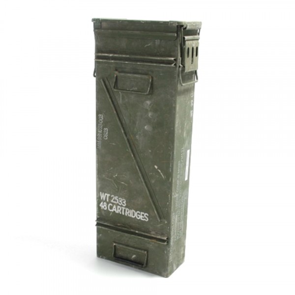 Used Ammo box US big 120 MM Cartridges