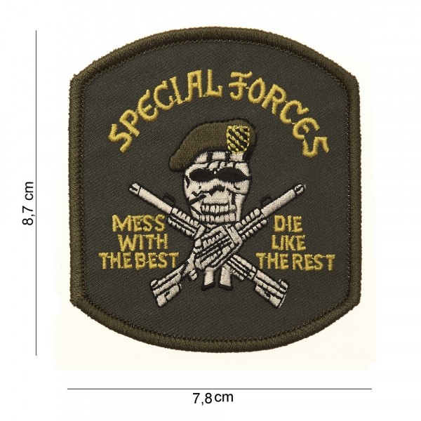 Embleem stof special-forces (doodskop)