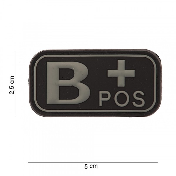 B+ Positive PVC Embleem