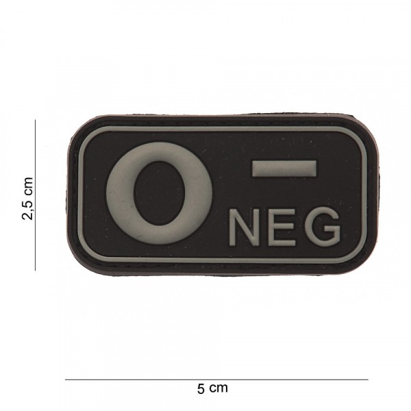 O- Negative PVC Embleem