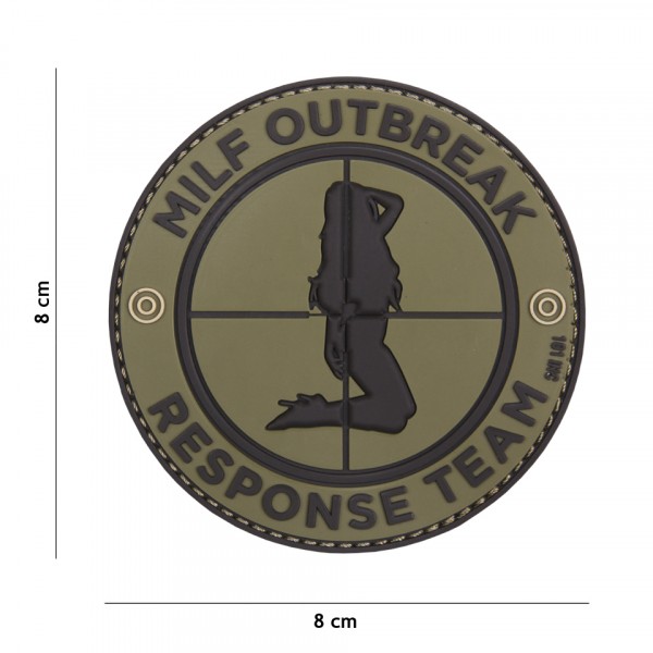 Milf Outbreak PVC Embleem met Klitteband