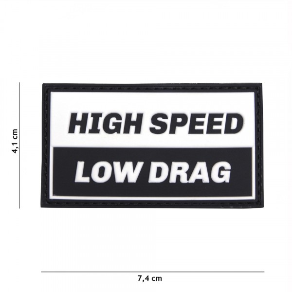 High Speed Low Drag PVC Embleem met Klitteband