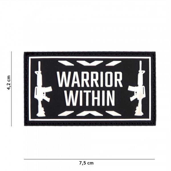 Warrior Within PVC Embleem met Klitteband