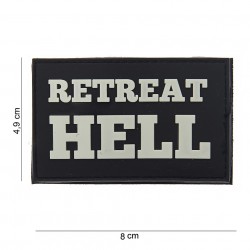 Retreat Hell PVC Embleem met Klitteband