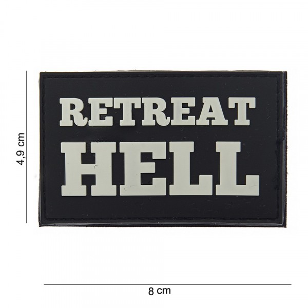 Retreat Hell PVC Embleem met Klitteband