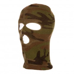 Balaclava 3-Hole Camo. Extra Dik!