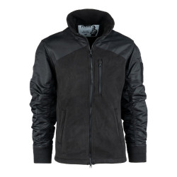 Fleece bomber jacket Zwart