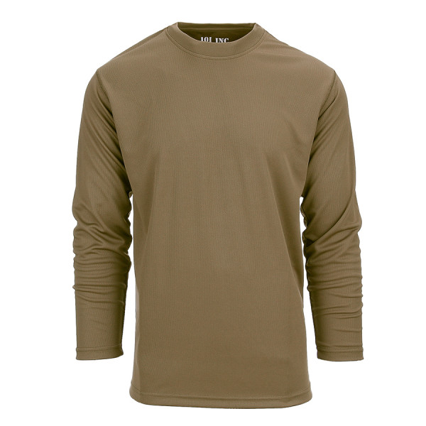 Tactical t-shirt Quick Dry lange mouw Coyote