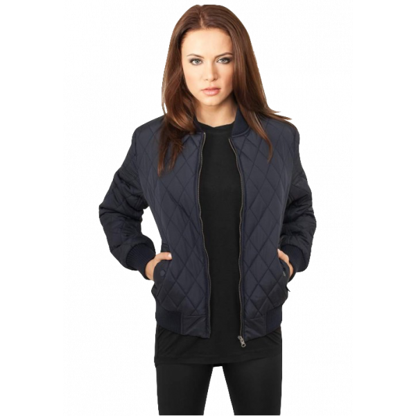 URBAN CLASSICS DIAMOND WOMEN JACKET NAVY