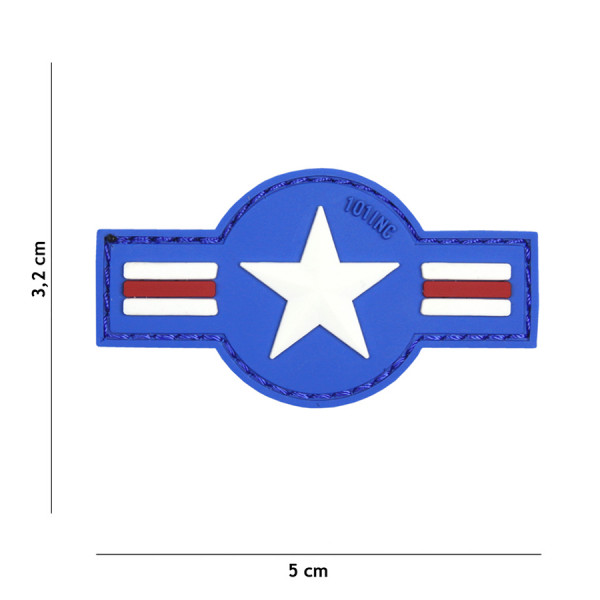 Embleem 3D PVC U.S. Air Force blauw