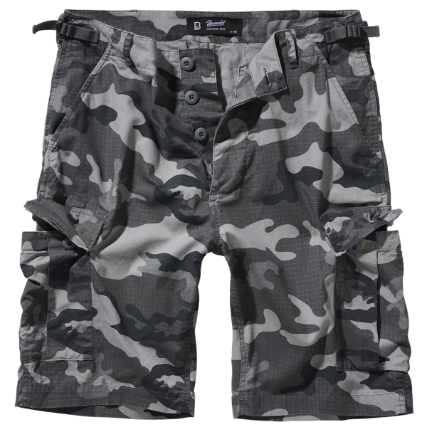 BDU RIPSTOP SHORTS GREY CAMO