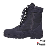 Sniper Boots Wolf Grey met Rits Buffalo Leather