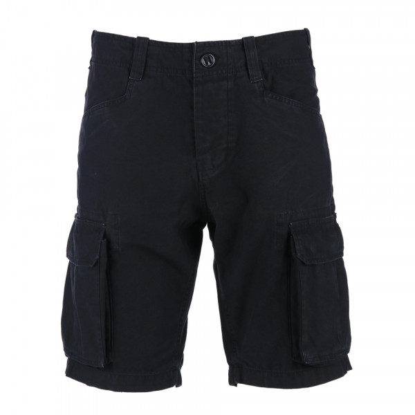 Army Stone Washed Shorts Black