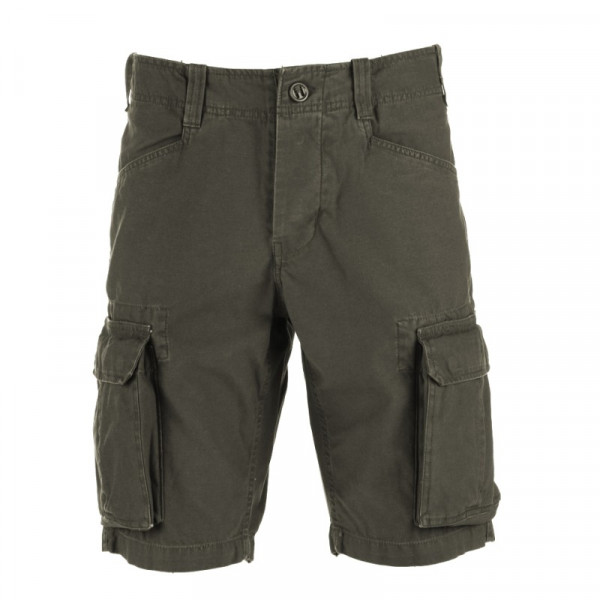 Army Stone Washed Shorts Olive