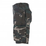 Army Stone Washed Shorts Black