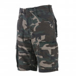 Army Stone Washed Shorts Black