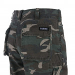 Army Stone Washed Shorts Black