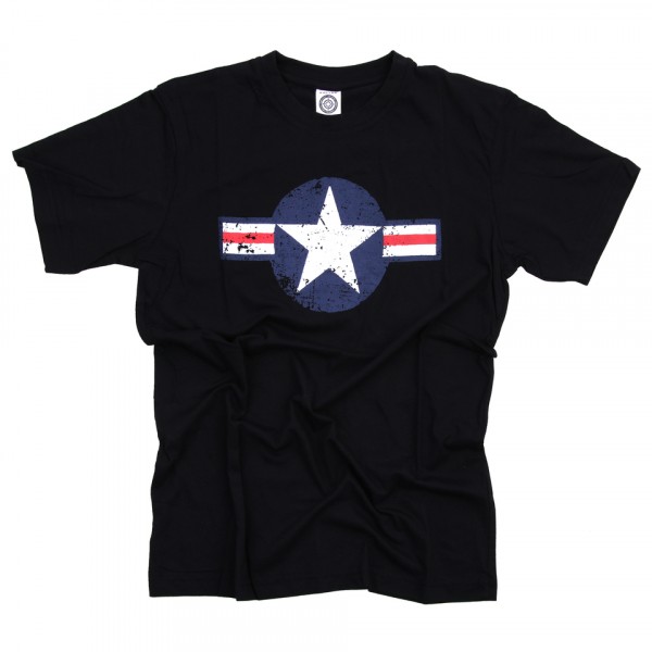 T-shirt WW II Zwart