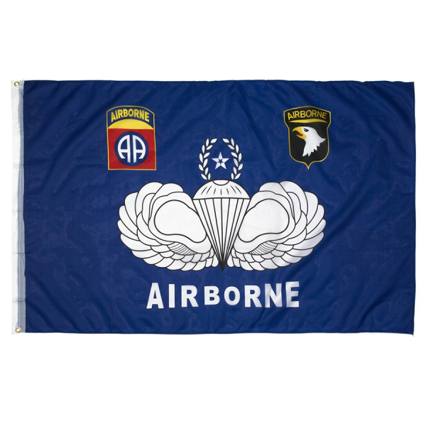 Vlag Airborne blauw embleem