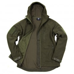 Hexagon fleece vest Olive